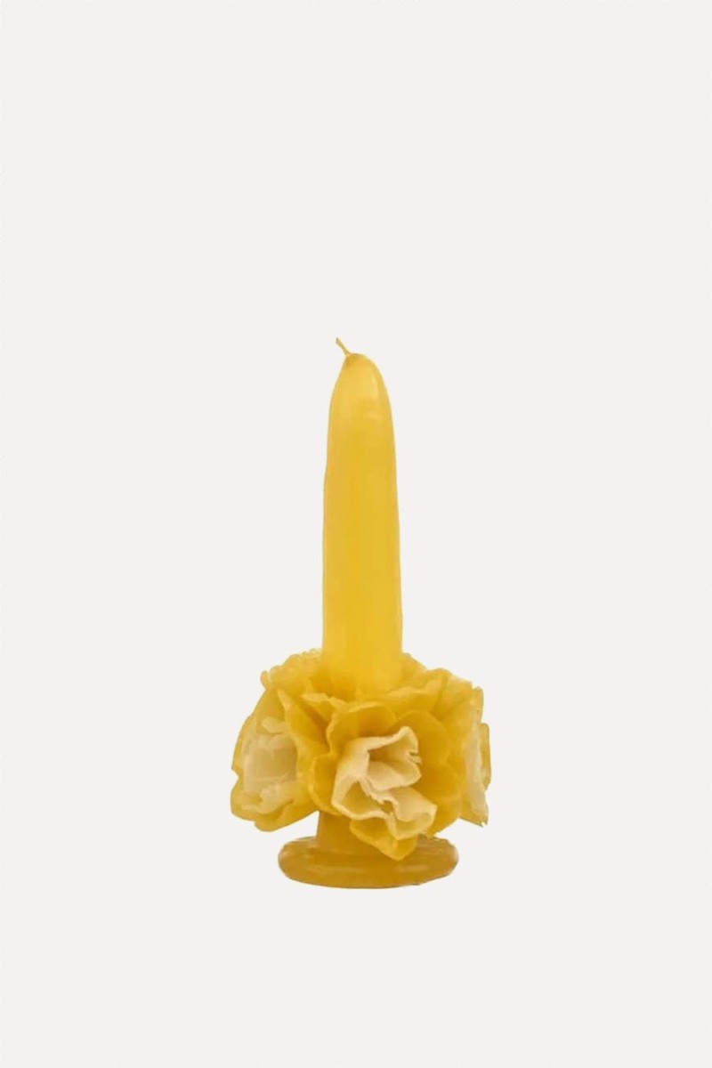 Mini Floral Handpoured Beeswax Candle from SIMPATICO