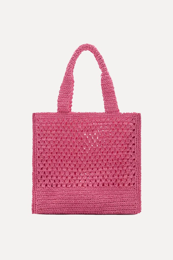 Sofi Crochet Shopper Bag from Mango