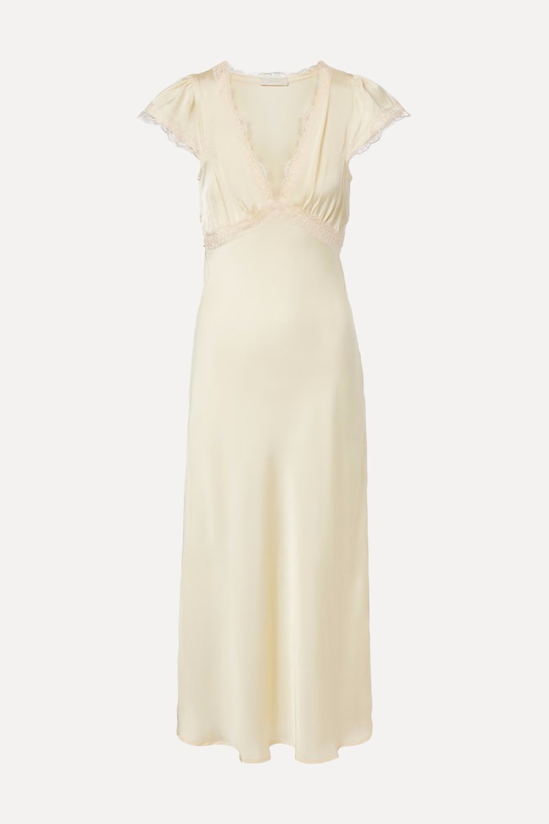 Gala Shirred Midi Dress from Faithfull