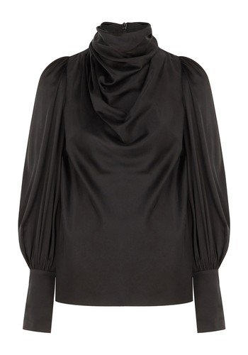 Draped Stretch-Silk Blouse from Zimmerman