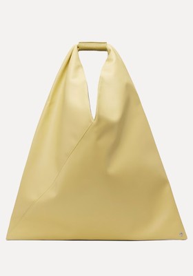 Green Classic Triangle Medium Tote 