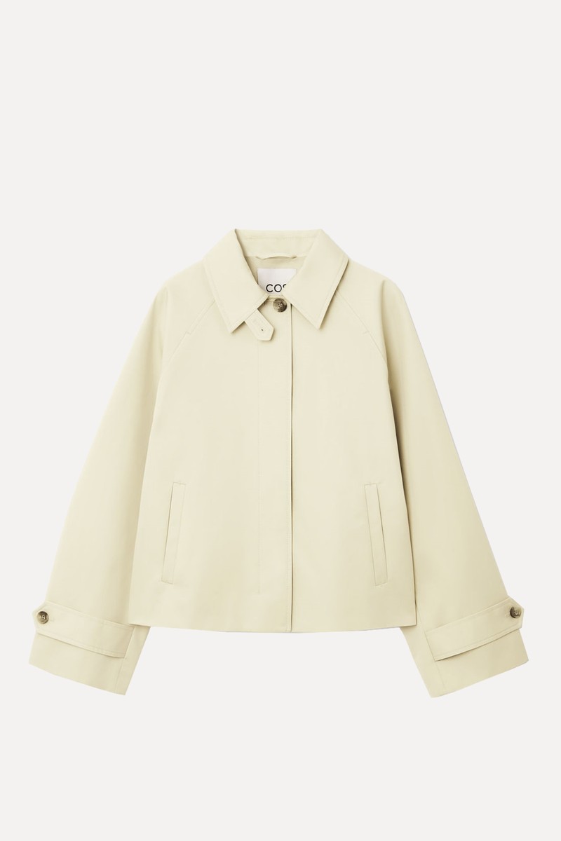 Short Twill Trench Coat from COS
