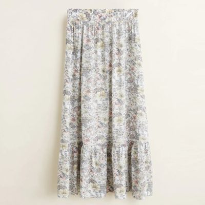 Printed Modal Skirt from Mango