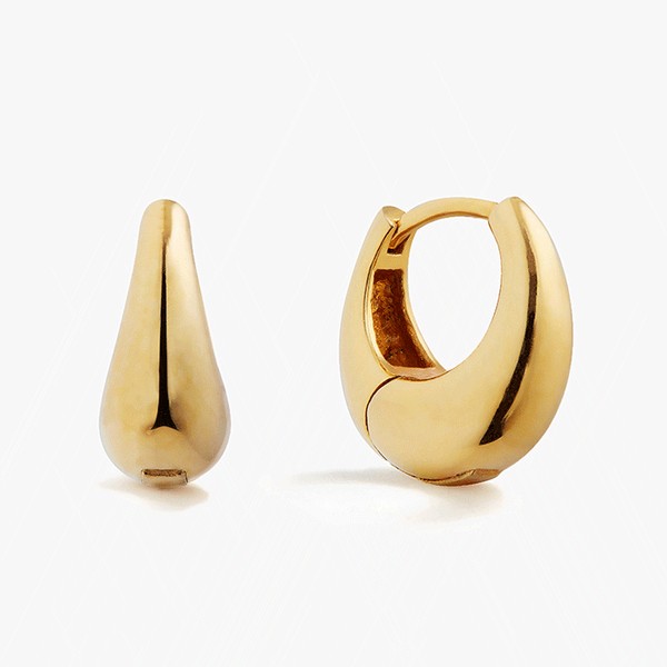Mini Graduated Hoops Yellow Gold Vermeil