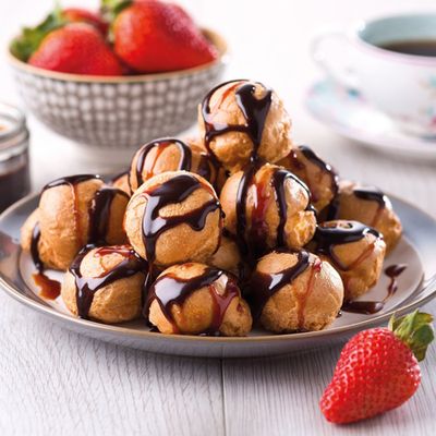 Salted Caramel & Chocolate Profiteroles from Rule Of Crumb