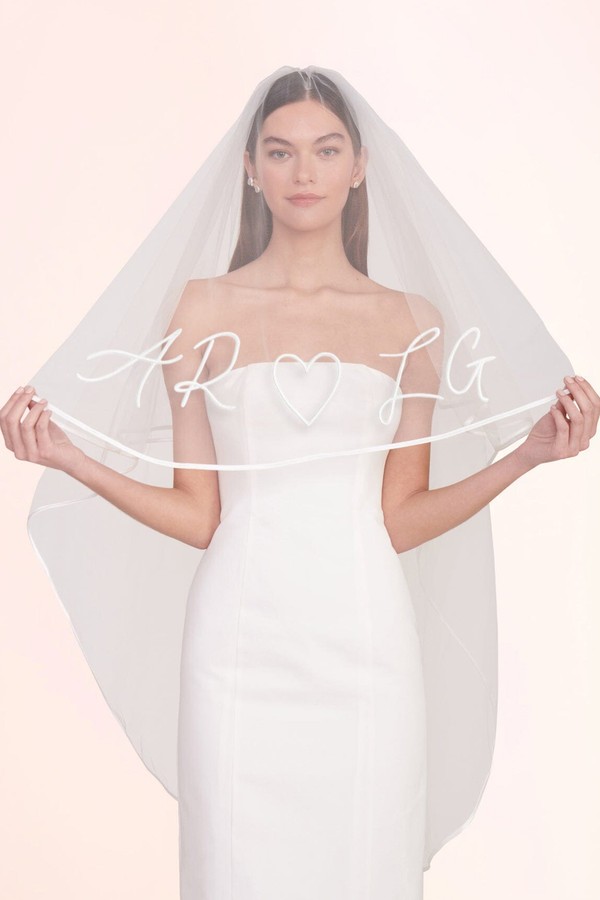 Custom Embroidered Veil