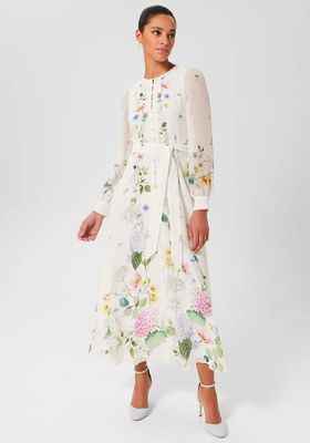 Maribella Silk Floral Dress