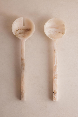 Set Of Two Henrietta Resin Salad Servers from Soho Home