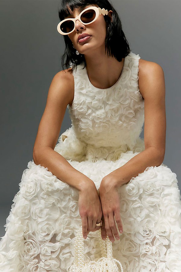 3D Flower Occasion Midi Dress from River Island