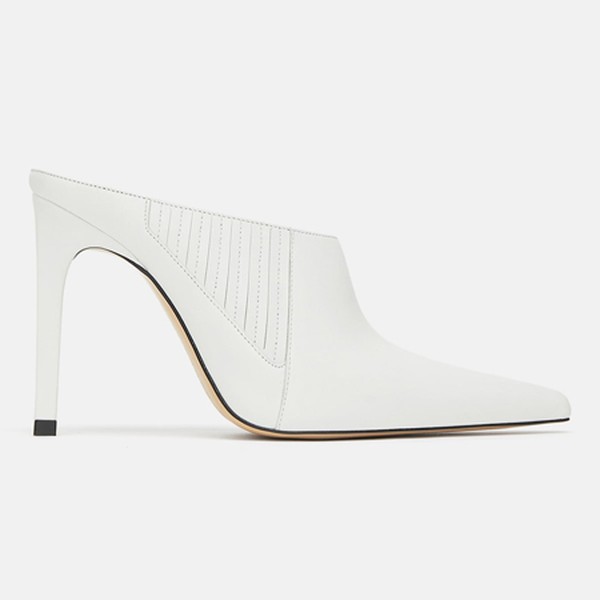 Leather High Heel Mules from Zara