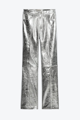 Poete Metallic Leather Trousers from Zadig & Voltaire