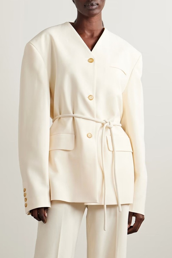 Fem Belted Cady Jacket from NANUSHKA