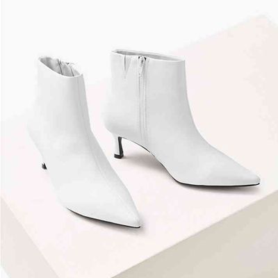 Wide Fit Kitten Heel Ankle Boots from M&S