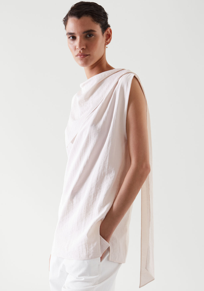 Draped Sleeveless Top