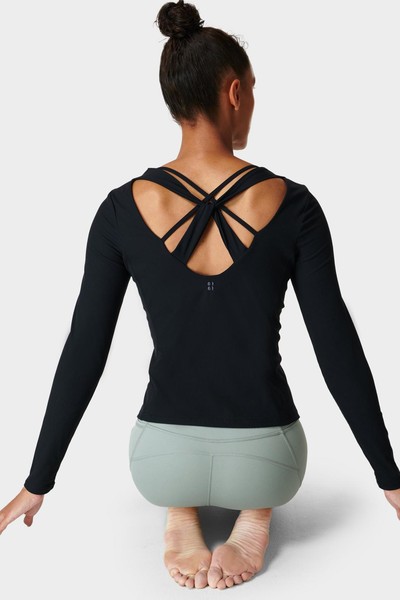 Super Soft Rib Yoga Long Sleeve Top  from Sweaty Betty