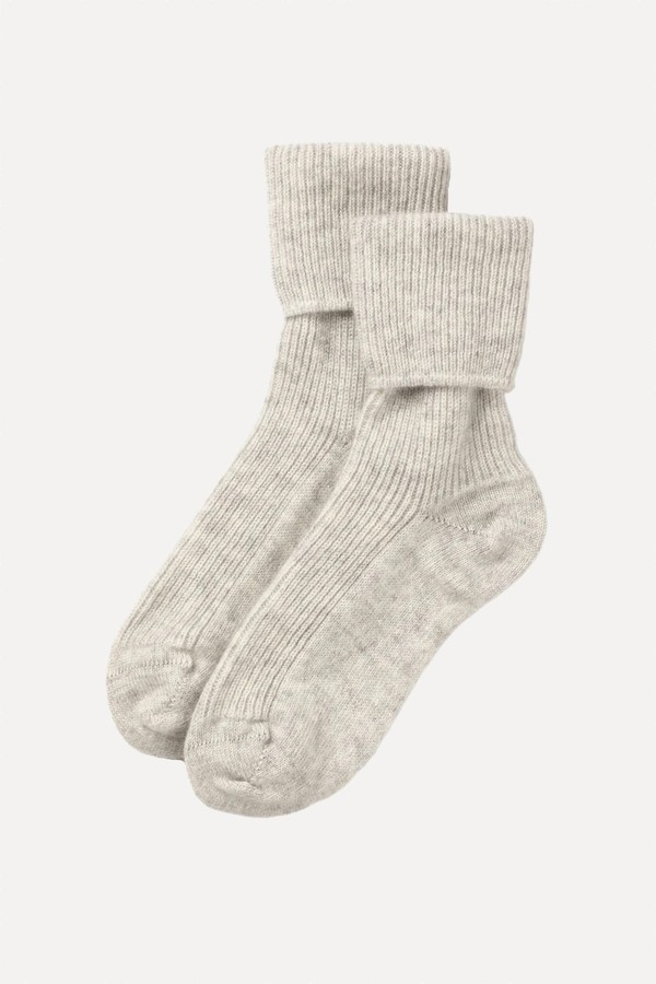 Pure Cashmere Bed Socks from Johnstons Of Elgin