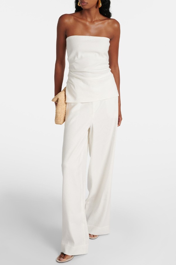 Dorian Linen-Blend Tube Top from Sir