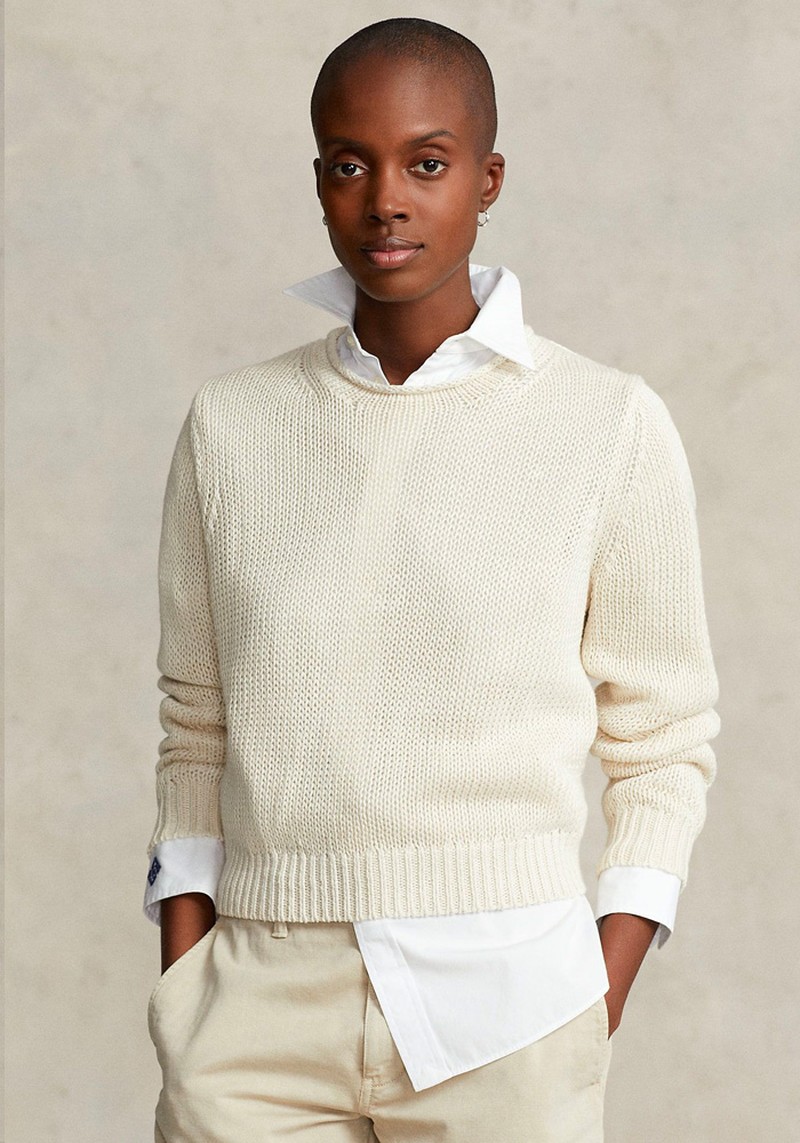 Linen-Cotton Rollneck Jumper