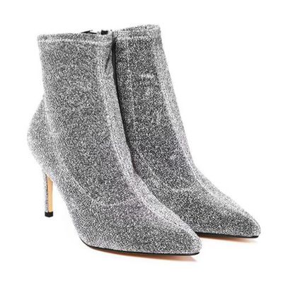 You Rock My World Glitter Bootie from Nasty Gal