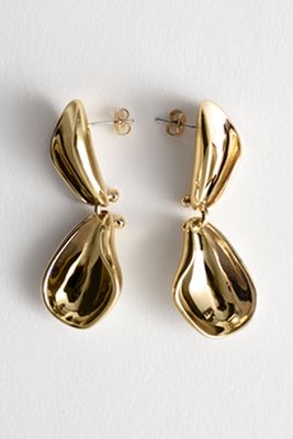 Duo Curve Droplet Earrings from & Other Stories