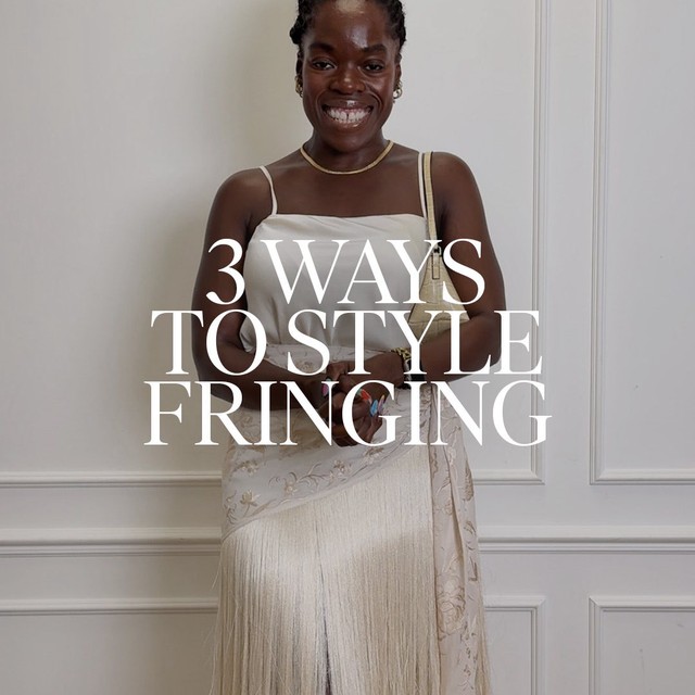 On this week’s instalment of #FridayFashionFix, @styledbynana shows us 3 ways to style fringing. H