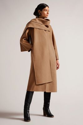 Solanna Double Wool Scarf Detail Coat, £325 | Ted Baker