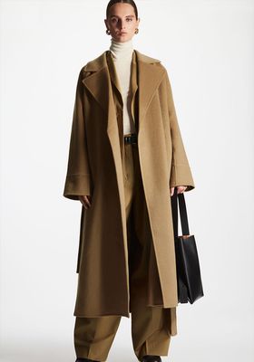Double Faced Wool Belted Coat