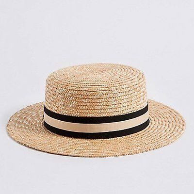 Boater Sun Hat from Marks & Spencer