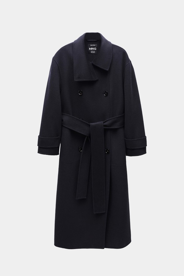 Double-Breasted Wool Coat
