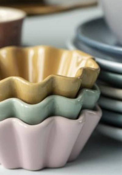 Scalloped Ceramic Dish from Grey Star Interiors