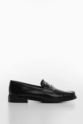 Leather Penny Loafers from Mango