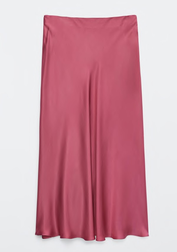 Flowing Satin Skirt from Massimo Dutti