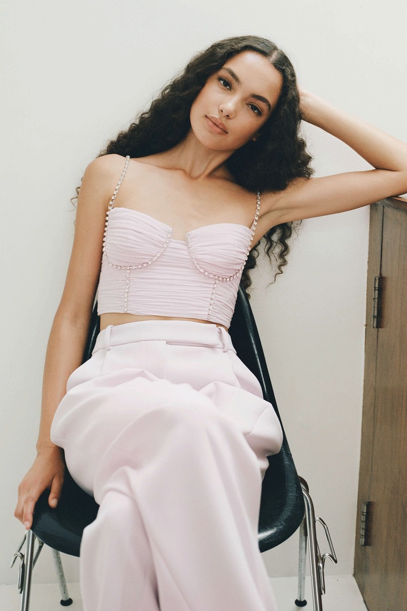 Pink Chiffon Top from Self Portrait