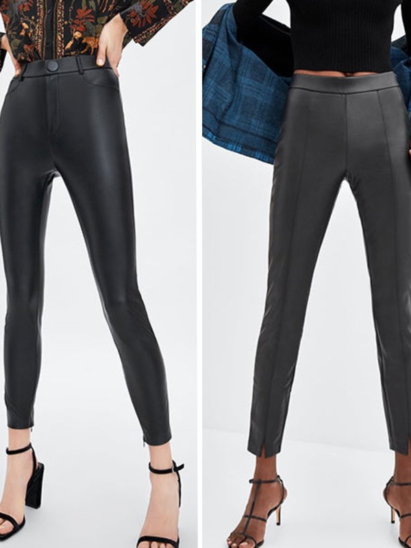 Faux Leather Skinnies On The High Street