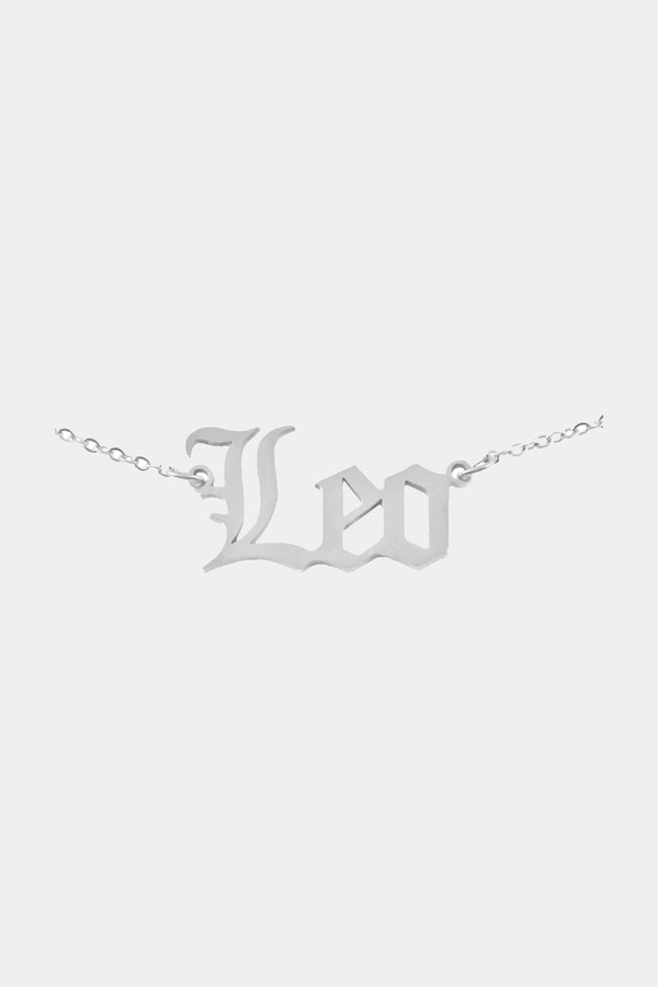 Old English Zodiac Necklace from Bohomoon