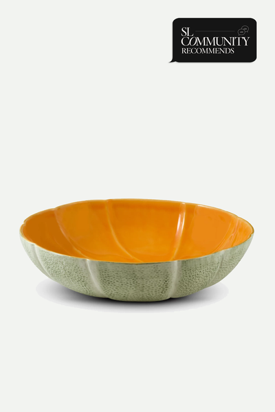 Melon Earthenware Serving Bowl from Bordallo Pinheiro