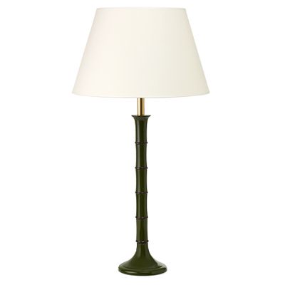 Moss Green Bamboo Lamp