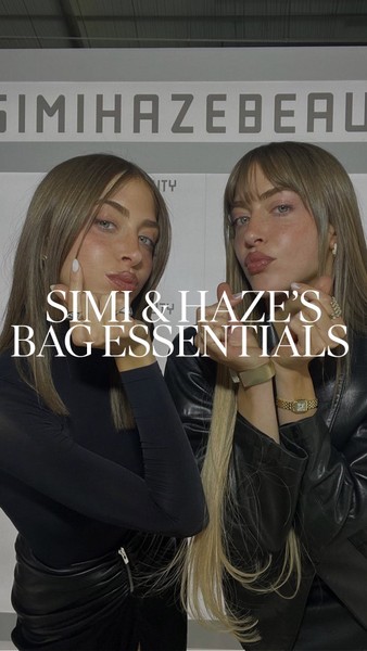 From their ride-or-die lip combo to wired headphones, watch on to see what Simi & Haze have in their bag…