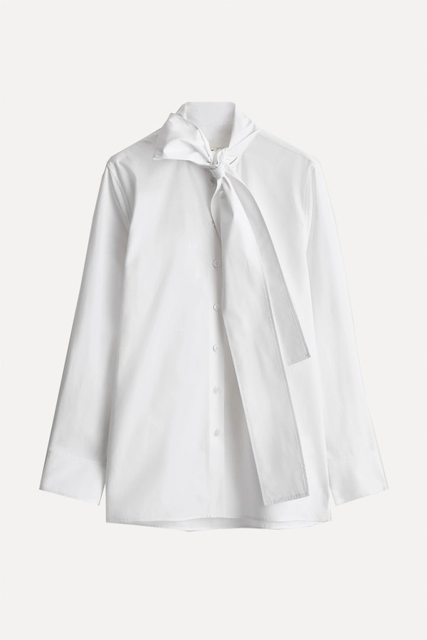 Bow-Detail Cotton Blouse from COS