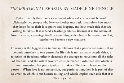 The Irrational Season by Madeleine L'Engle