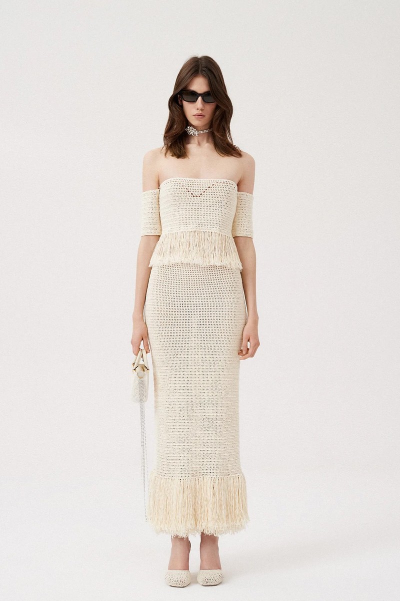 Off Shoulder Crochet Top from Magda Butrym