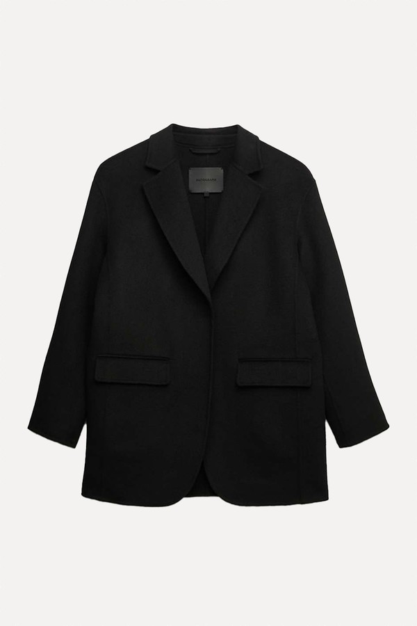 Wool Blend Single Breasted Blazer from Autograph