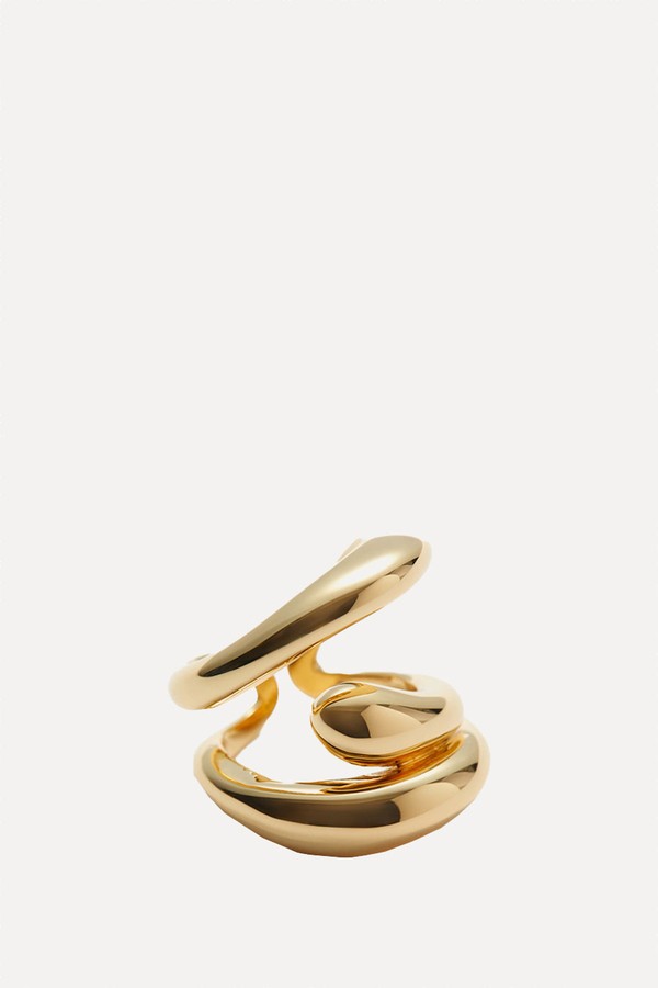 18-Karat Gold-Plated Sculptural Ring from & Other Stories