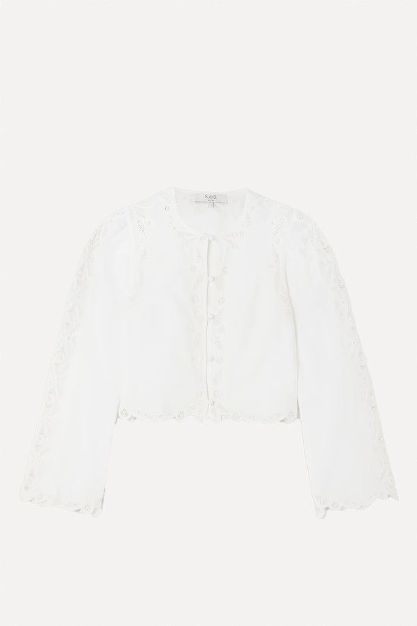 Elke Soutache Long Sleeve Blouse from SEA