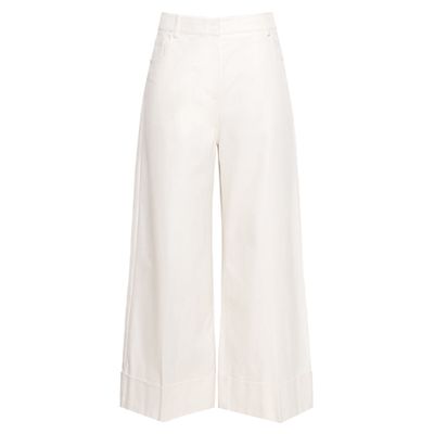 Cropped Wide Leg Trousers from Reiss