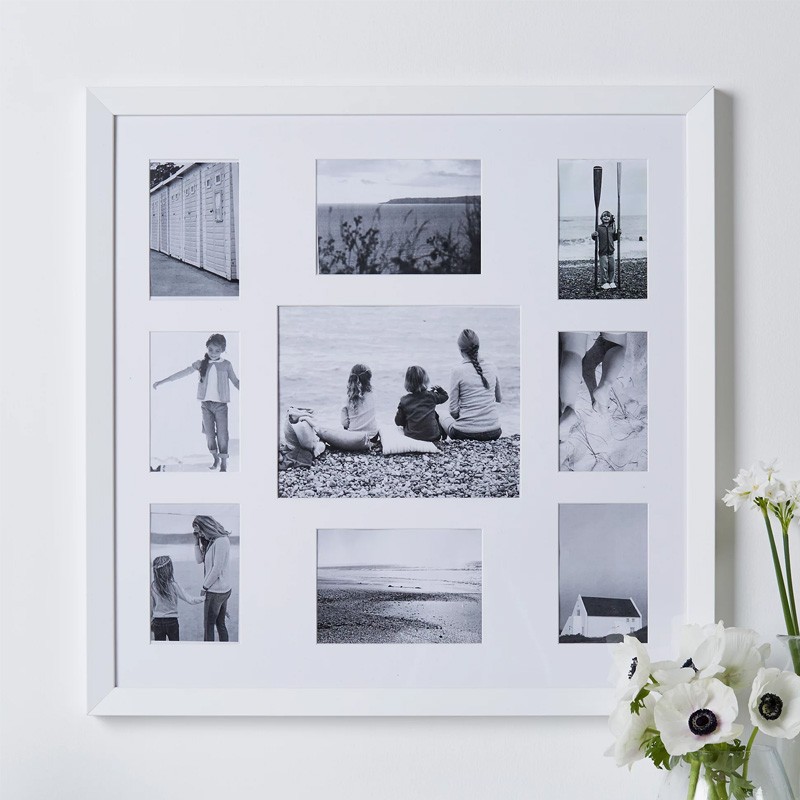 9 Aperture Fine Wood Photo Frame from The White Company