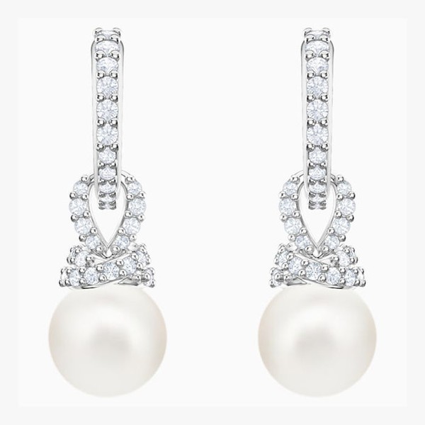 Originally Silver Pearl Earrings from Swarovski