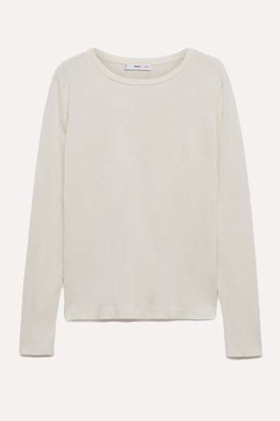 Fine-Knit Crew-Neck Sweater from Mango