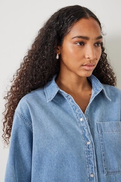 Daina Relaxed Denim Shirt from Hush