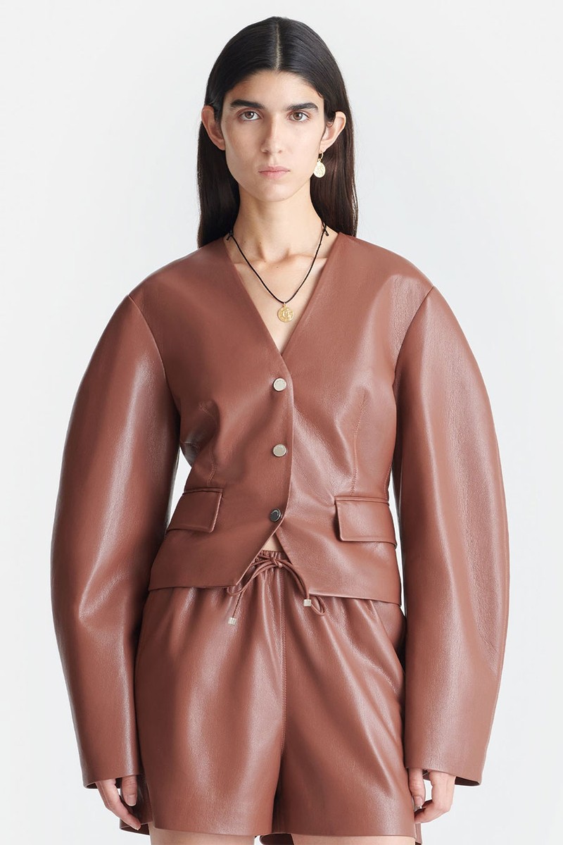 Kiyo Regular Okobor™ Alt-Leather Blazer